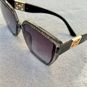 Fashion Square Shield Sunglasses Luxury Brand Designer Vintage Sun Glasses UV400